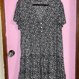 Tunic floral v neck dress